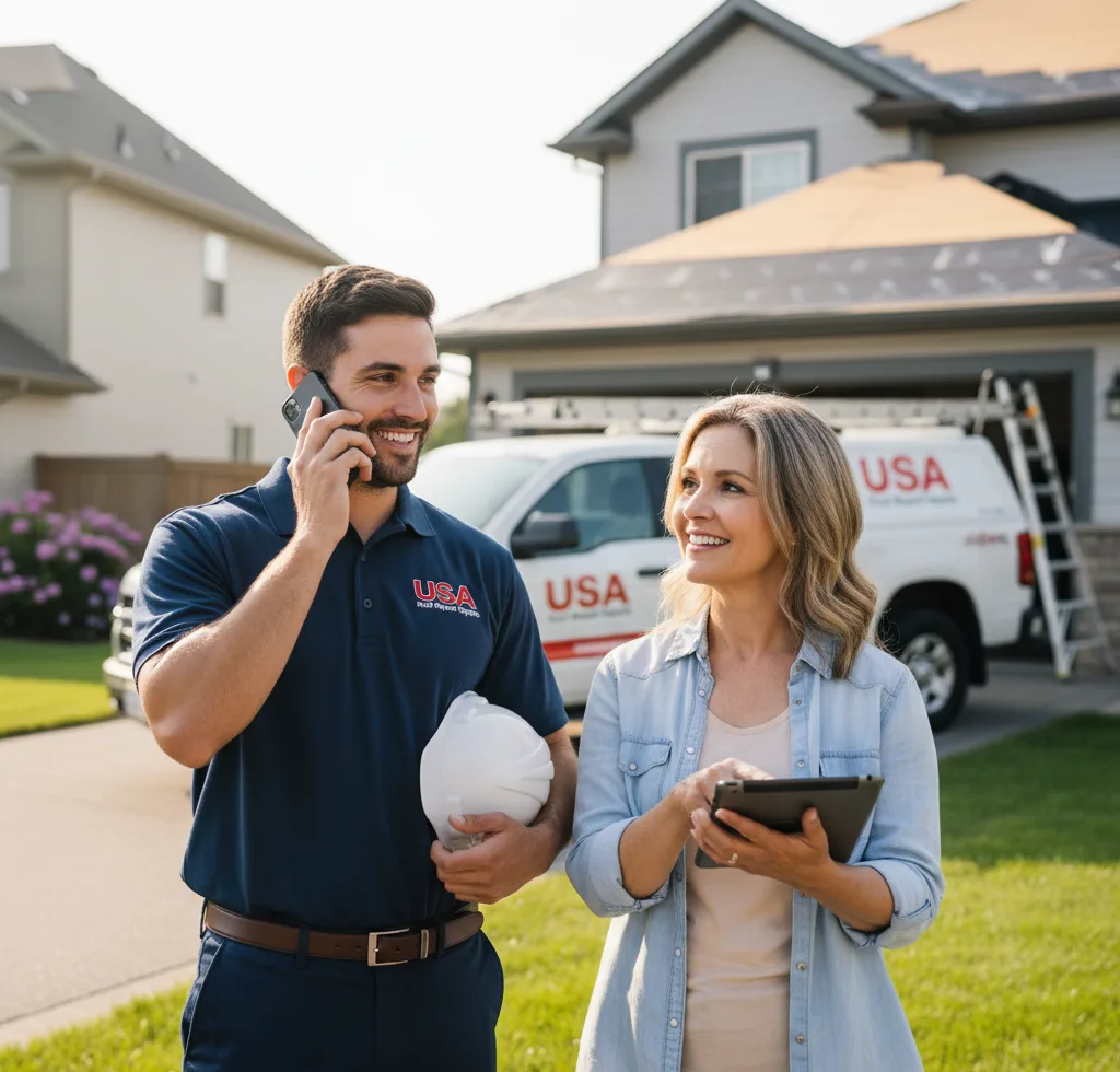 USA Roof Repair Experts customer support in Luna Pier